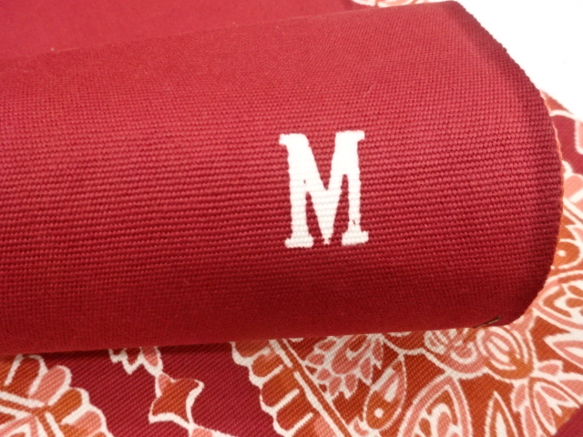  アンティーク　花鳥更紗模様　名古屋帯地反物